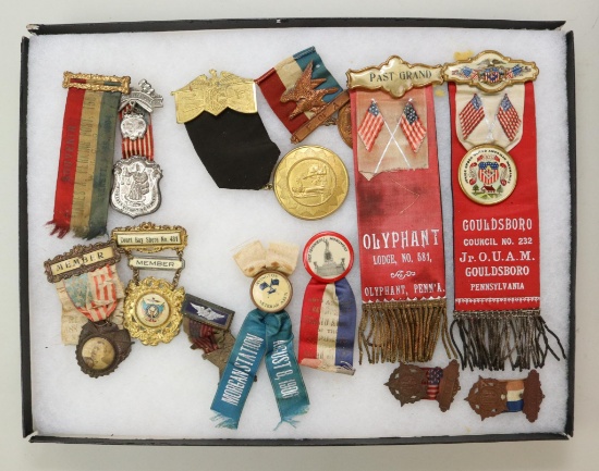 Grouping of Fraternal and Veterans Medals