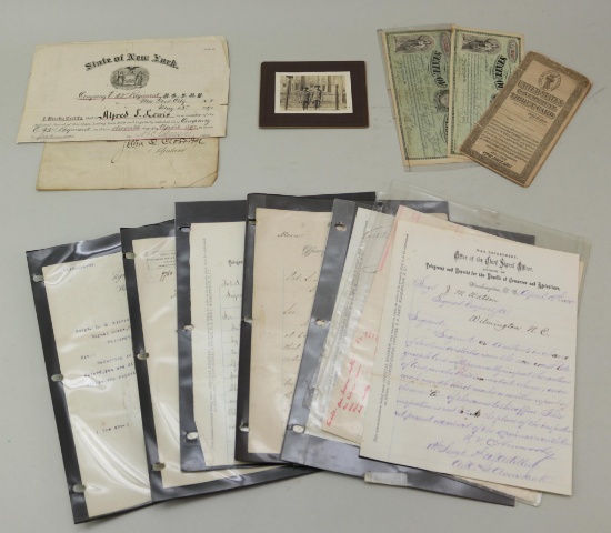 Grouping of Post-Civil War Military Ephemera and Documents