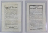 Pair of Handbills with Directions for using Greene's Carbine