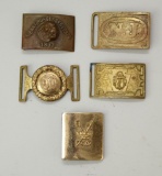 Grouping of Military Belt Plates