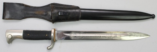 German WWII Dress Bayonet-Engraved Blade