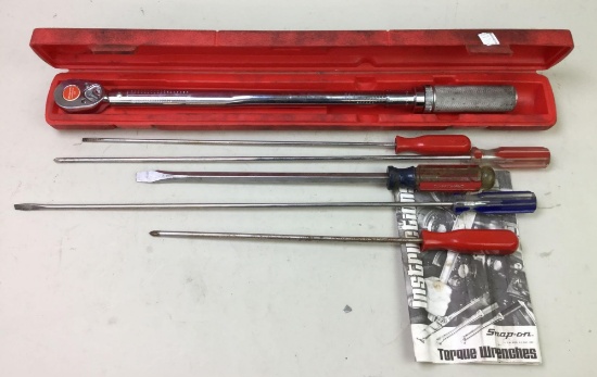Snap-On Torque Wrench and Miscellaneous Screwdrivers