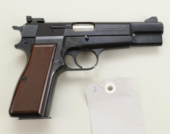 Browning Hi-Power semi-automatic pistol.