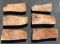 Lot of 6 highly figured walnut burl for butt stocks, forearms, pistol grips or knife handles.