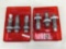 Lot of 2 Lee reloading die sets in plastic boxes.