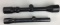 Lot of 2 rifle scopes.