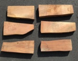 Lot of 6 walnut stock blanks.