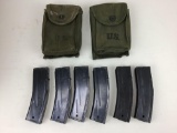 Lot of 6 .30 M1 Carbine magazines.