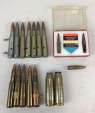 Lot of 16 military training and cut away rounds.