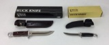 Lot of 2 fixed blade Buck Knives.
