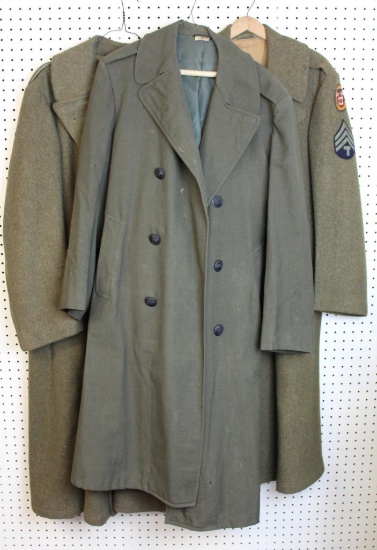 Group of US WWII Overcoats