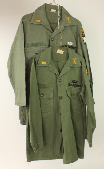 Pair of Post-WWII US Army Shirts-Airborne