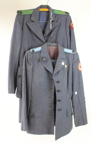 Pair of WWII Woman's Red Cross Uniforms
