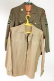 US WWII WAC Jacket and Shirt