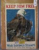 US WWI War Savings Stamps Poster