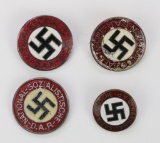 German WWII NSDAP membership pins