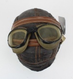 US WWII Leather Flight helmet