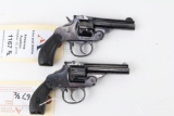 Lot of two vintage H&R double action revolvers.