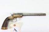 J Stevens A&T Co. Model 35 Target single shot tip up revolver.