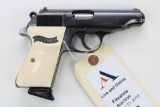 Walther PP semi-automatic pistol.