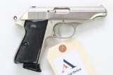 Walther PP semi-automatic pistol.