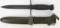 M7 bayonet with scabbard