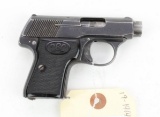 Walther Model 2 Semi-Automatic Pistol.