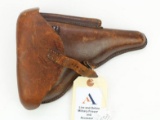Leather Luger P08 Holster.