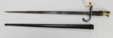 French Gras Bayonet and Scabbard.