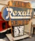 Rexall Drug Store Sign with Clock