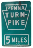 Pennsylvania Turnpike Sign