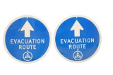 Evacuation Route Signs