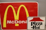 McDonalds and Pizza Hut Signs