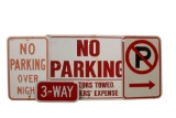 No Parking and Directional Sign Grouping