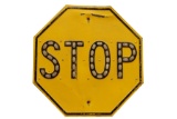 Stop Sign with Reflectors