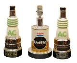 Jim Beam AC Delco Spark Plugs & Converted Oil Can to Lamp