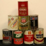 Cardboard & Metal Motor Oil Containers