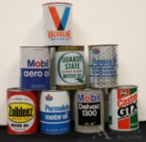 Cardboard & Metal Motor Oil Containers