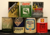 Cardboard & Metal Motor Oil Containers