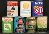 Cardboard & Metal Motor Oil Containers