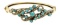 14KY Gold Turquoise and Seed Pearl Bracelet