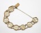14KY Gold Asian Character Symbols Bracelet