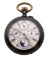 Acier Moon Phase Calendar Pocket Watch