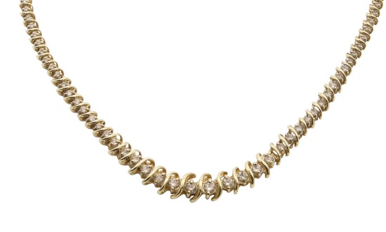 14KY Gold Diamond Necklace
