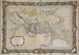 Map of the Eastern Mediterranean and Black Sea Areas by Claude Buy De Mornas--1762