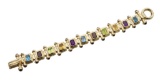 14KY Gold Multi-Gemstone Bracelet