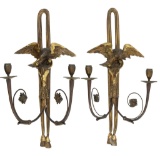 Carved Wooden Sconces