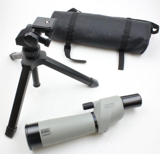 Burris Landmark spotting scope with tripod