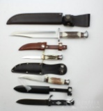 Four Linder Fixed blade knives