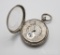 Fusee Sterling Silver Case Pocket Watch